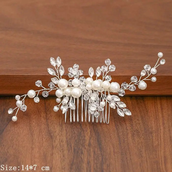 Silver Pearl Rhinestone Bridal Hair Combs - Top-Rated Wedding Hair Accessories for Women