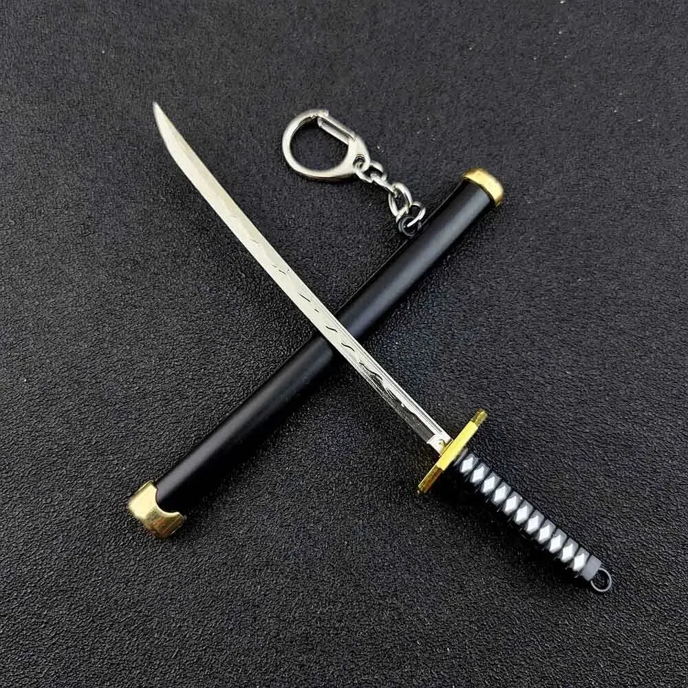 Mini Zoro Samurai Sword Keychain - Top-Rated Anime Accessory for Cosplay & Gifts