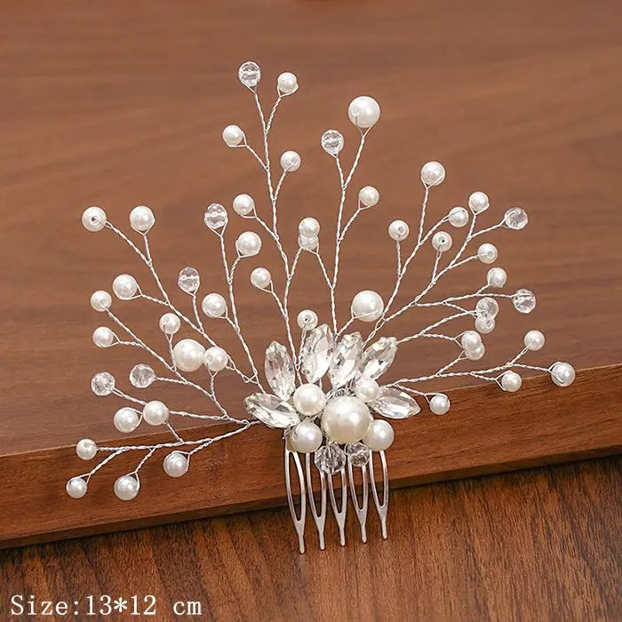 Silver Pearl Rhinestone Bridal Hair Combs - Top-Rated Wedding Hair Accessories for Women