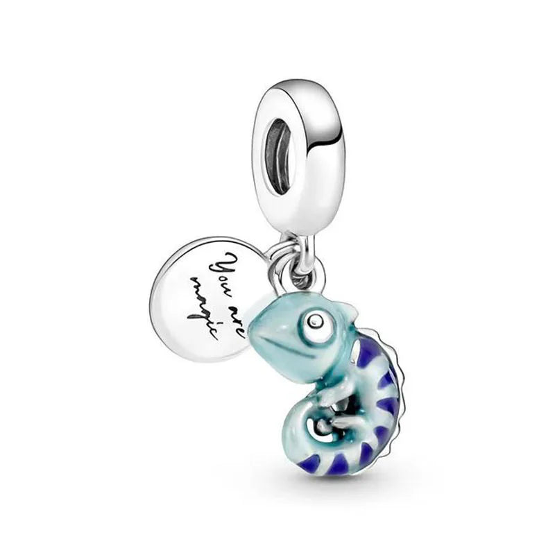 Snowflake Family Cat Mom Dangle Pendant - Top-Rated 925 Sterling Silver Jewelry for Bracelets