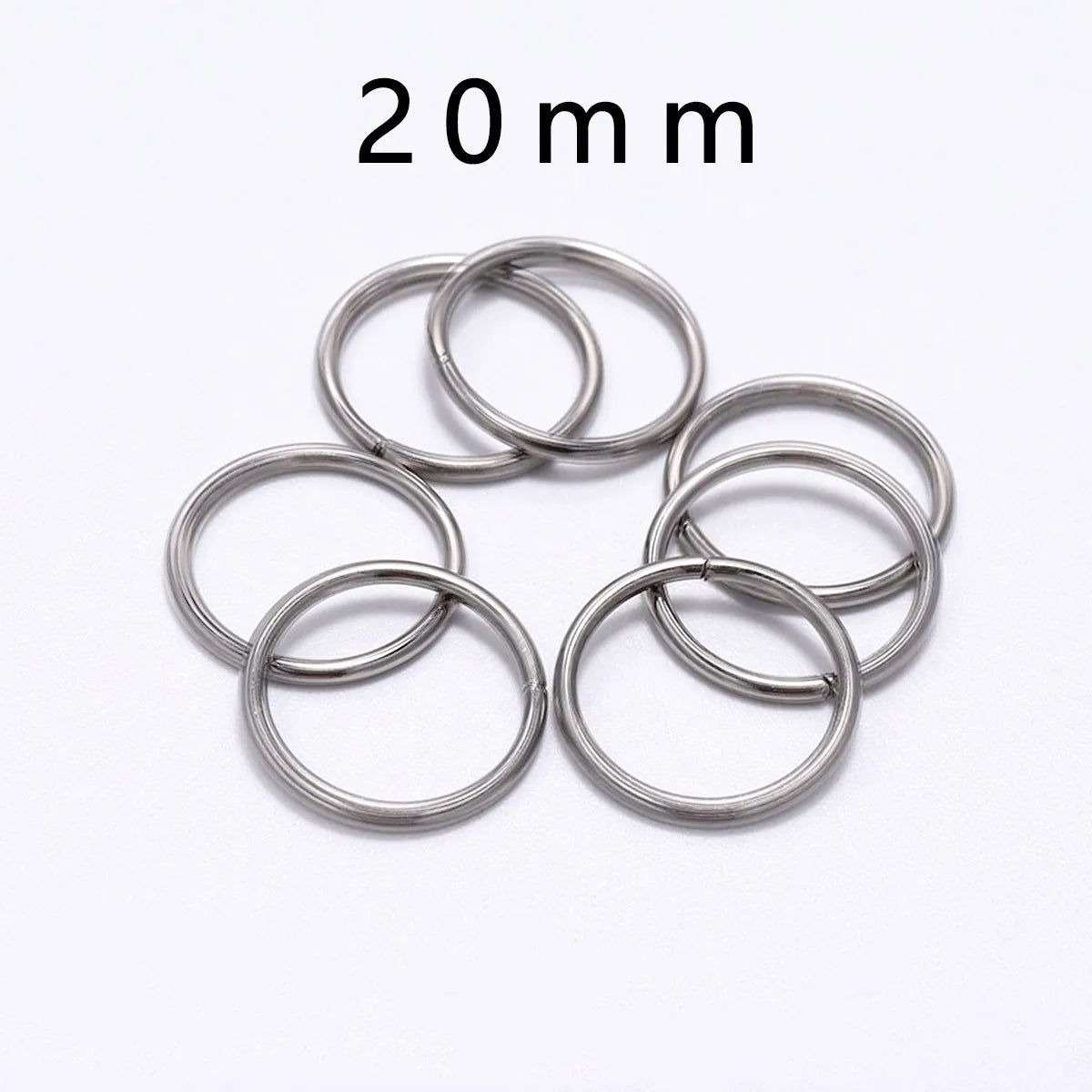 Stainless Steel Jump Rings - 30-200Pcs Open Loops for DIY Jewelry Making