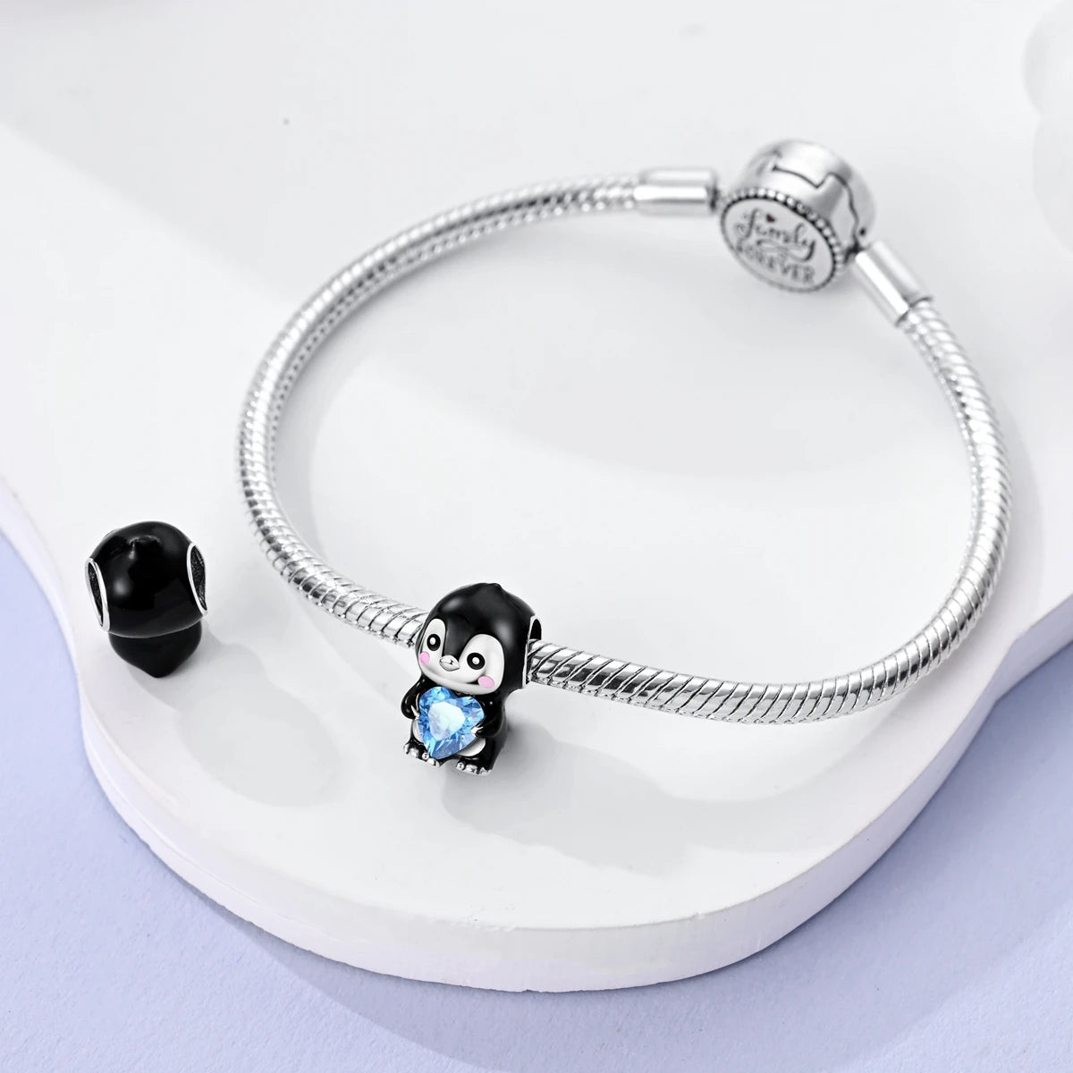 Penguin & Avocado Silver Plated Animal Charms for Bracelets & Necklaces - Top-Rated Favorites