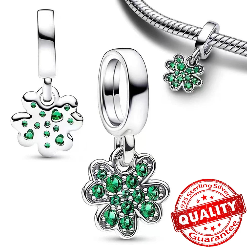 Monstera Leaves Frog Dangle Charm - 925 Sterling Silver, Exquisite Gift for Necklaces & Bracelets