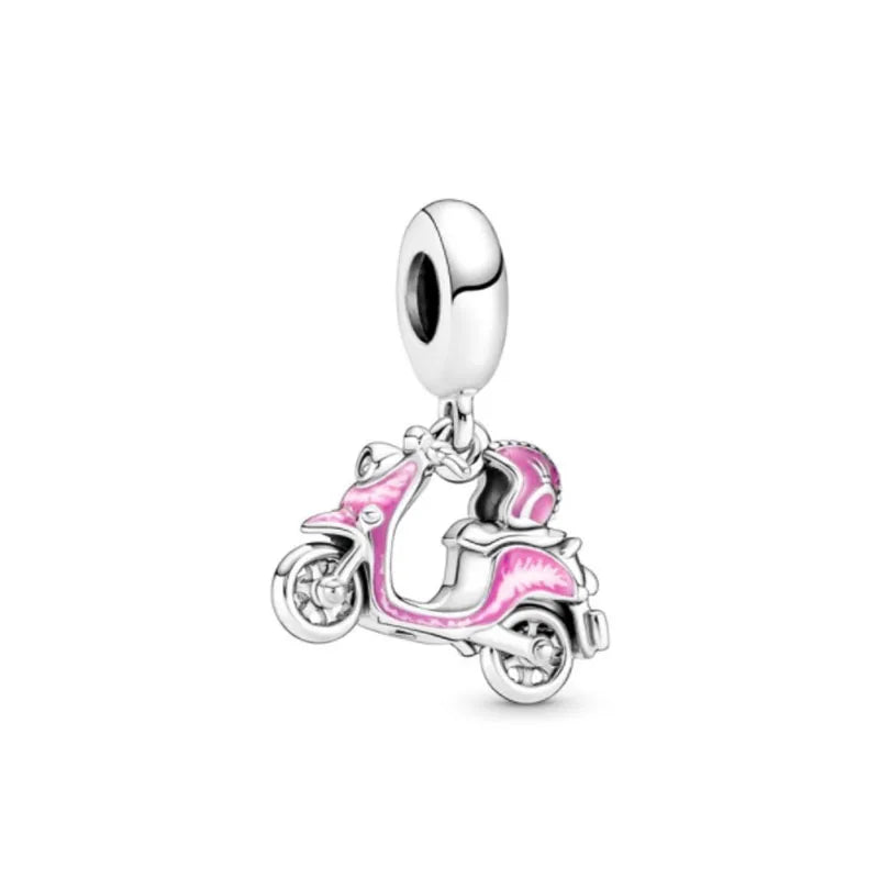 Snowflake Family Cat Mom Dangle Pendant - Top-Rated 925 Sterling Silver Jewelry for Bracelets