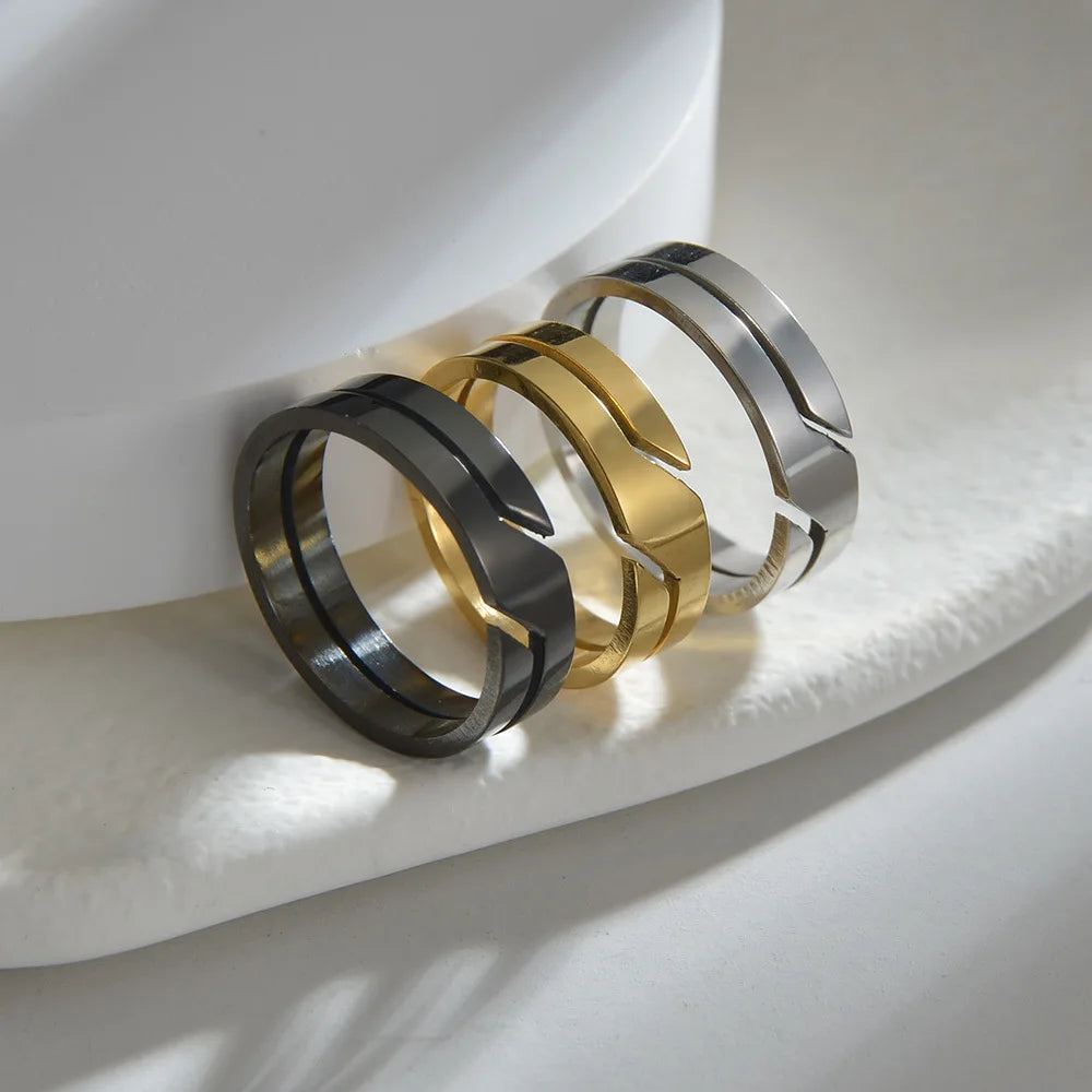Stainless Steel Couple Ring - Top-Rated, Customer Favorite Jewelry