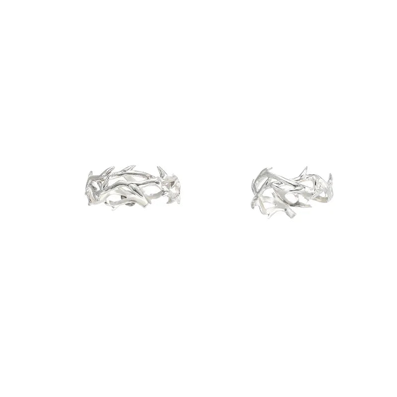 Vintage Adherence Couples' Rings - Top-Rated Fashion with Branches & Thorns