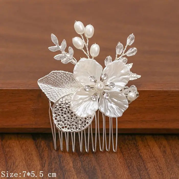 Silver Pearl Rhinestone Bridal Hair Combs - Top-Rated Wedding Hair Accessories for Women