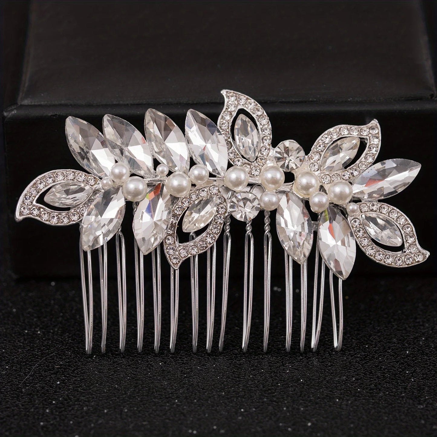 Silver Pearl Rhinestone Bridal Hair Combs - Top-Rated Wedding Hair Accessories for Women