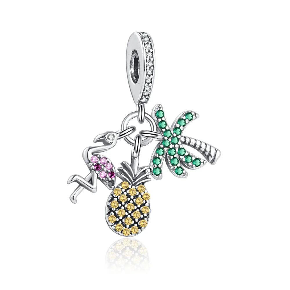 Sunflower Evil Eye Charm - 925 Silver Plated Bead for DIY Bracelets - Top-Rated Women's Jewelry