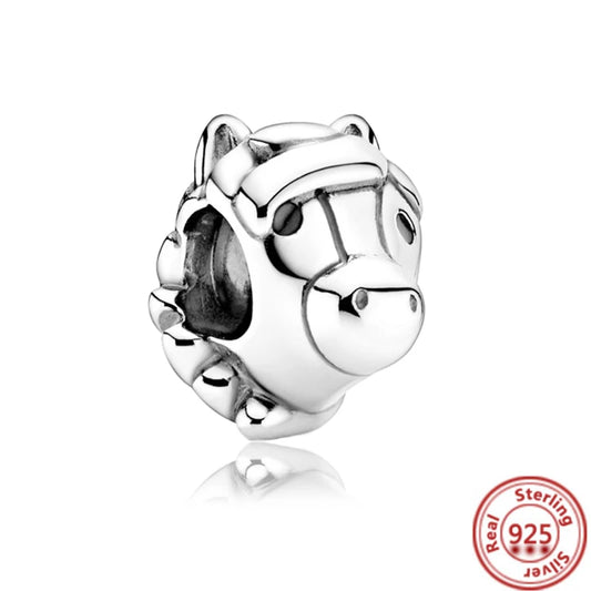 925 Silver Animal Charms: Adorable Cat, Dog, Elephant, Unicorn & Bird Pendants for DIY Bracelets