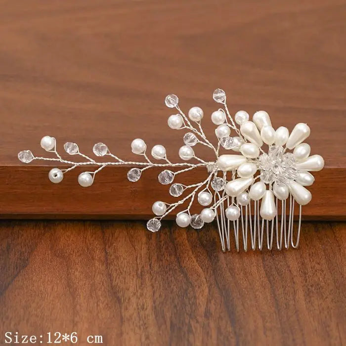 Silver Pearl Rhinestone Bridal Hair Combs - Top-Rated Wedding Hair Accessories for Women