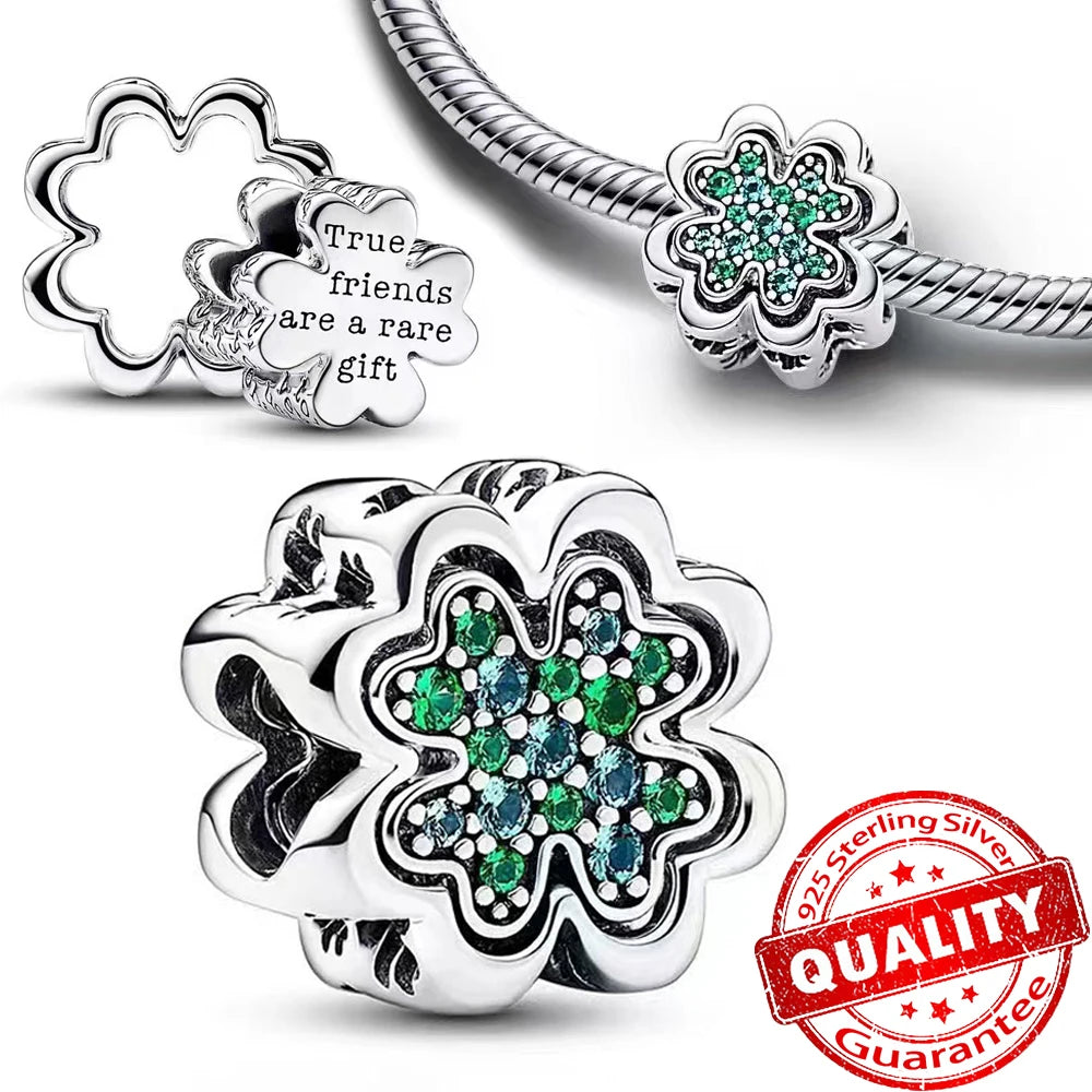 Monstera Leaves Frog Dangle Charm - 925 Sterling Silver, Exquisite Gift for Necklaces & Bracelets