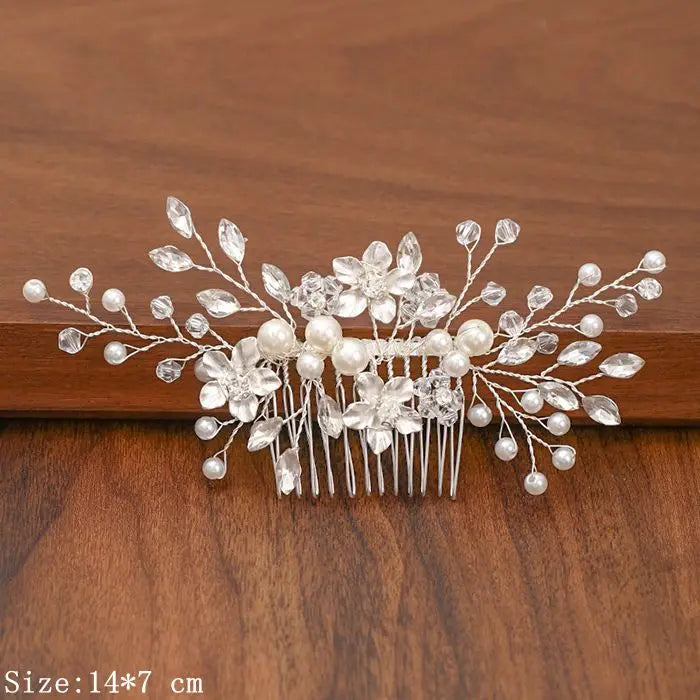 Silver Pearl Rhinestone Bridal Hair Combs - Top-Rated Wedding Hair Accessories for Women