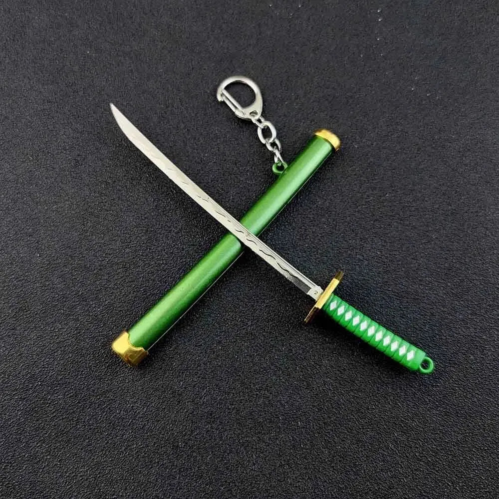 Mini Zoro Samurai Sword Keychain - Top-Rated Anime Accessory for Cosplay & Gifts