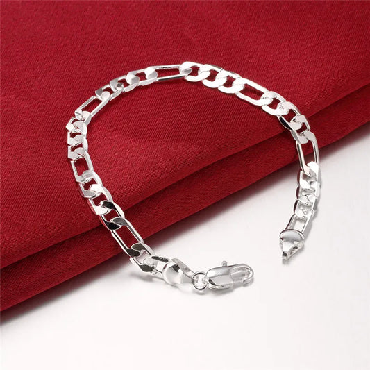 Silver-Plated Punk Chain Necklace & Bracelet Set - Top-Rated, Adjustable Lengths