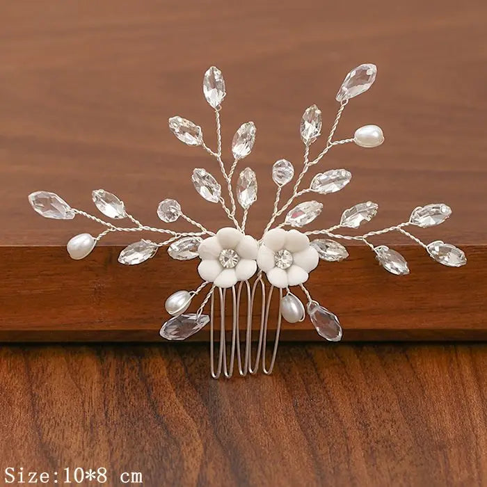 Silver Pearl Rhinestone Bridal Hair Combs - Top-Rated Wedding Hair Accessories for Women