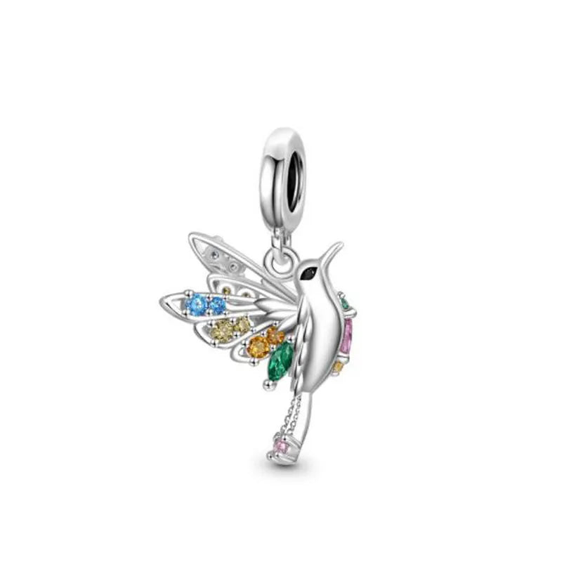SilverSparkle Animal Skull Pendant - Dazzling DIY Jewelry for Bracelets