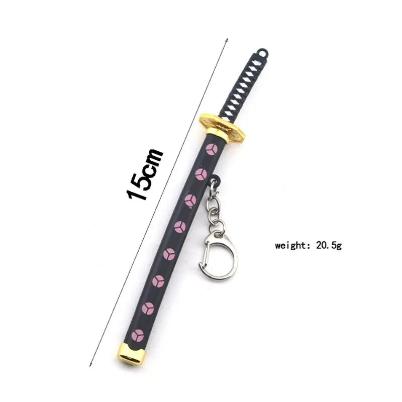 Mini Zoro Samurai Sword Keychain - Top-Rated Anime Accessory for Cosplay & Gifts