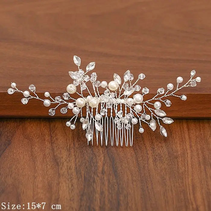 Silver Pearl Rhinestone Bridal Hair Combs - Top-Rated Wedding Hair Accessories for Women