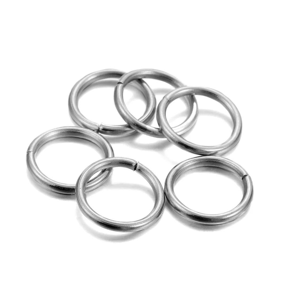 Stainless Steel Jump Rings - 30-200Pcs Open Loops for DIY Jewelry Making