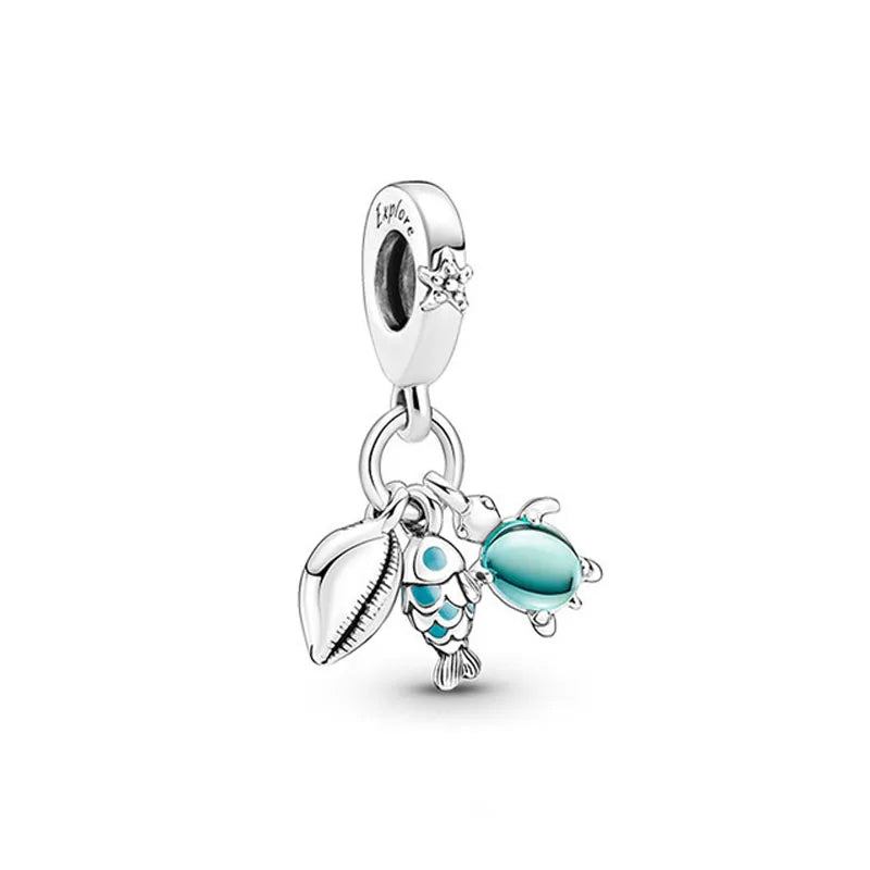 Snowflake Family Cat Mom Dangle Pendant - Top-Rated 925 Sterling Silver Jewelry for Bracelets
