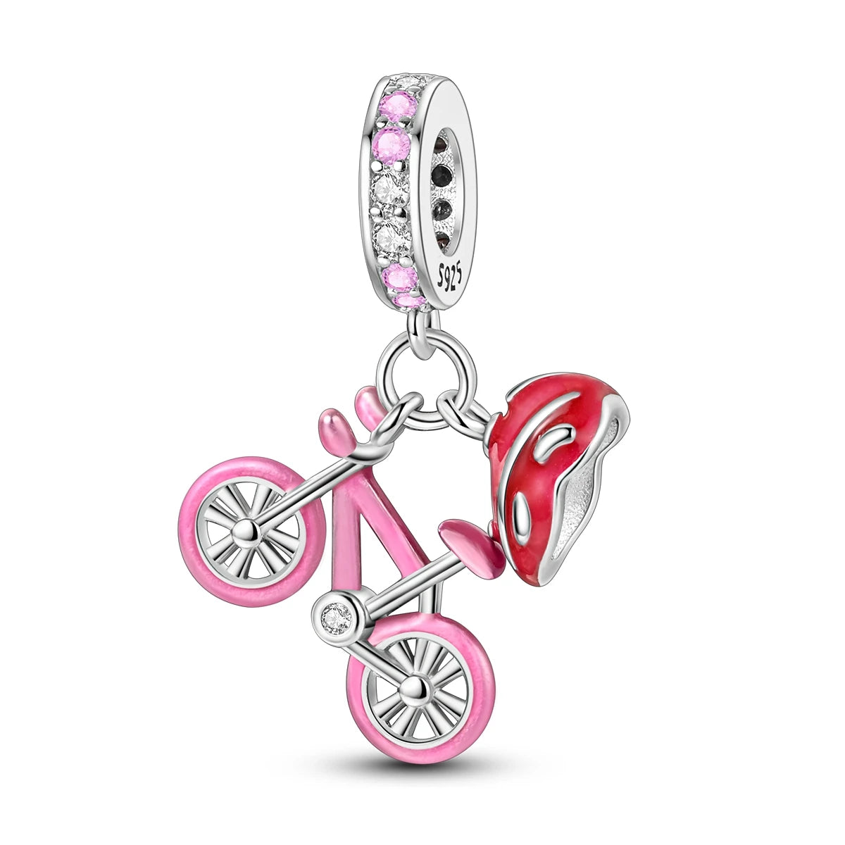 Romantic Pink 925 Silver Charm Bead - Top-Rated DIY Jewelry for 3mm Bracelets