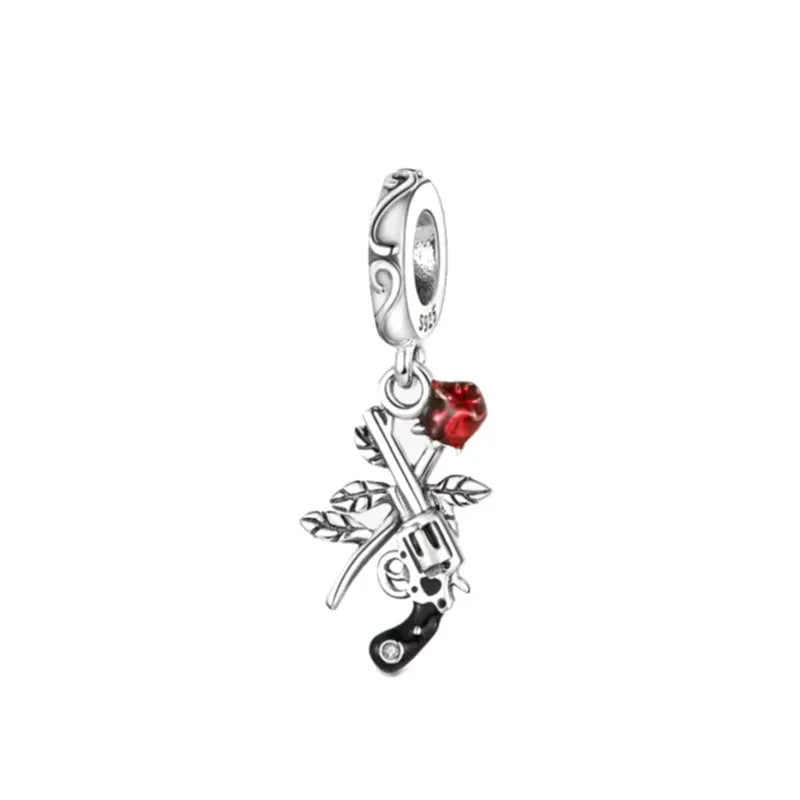 Yinyang Flower Clover Pendant - 925 Silver Amulet for Bracelets - Top-Rated DIY Jewelry Gift