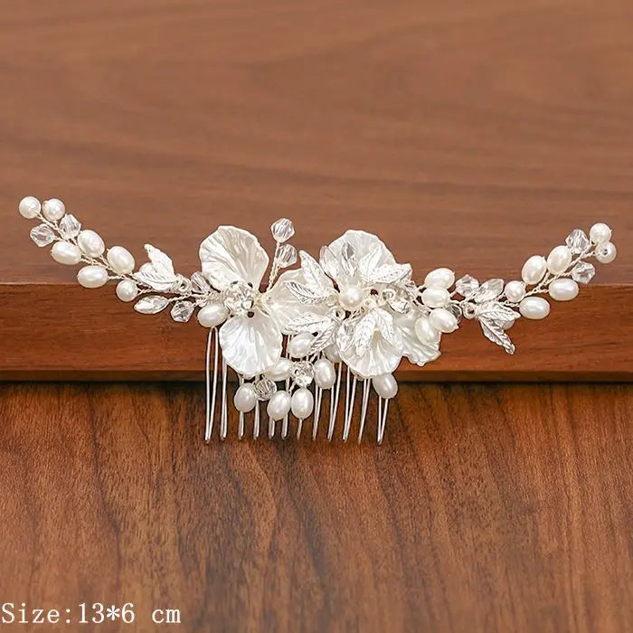 Silver Pearl Rhinestone Bridal Hair Combs - Top-Rated Wedding Hair Accessories for Women
