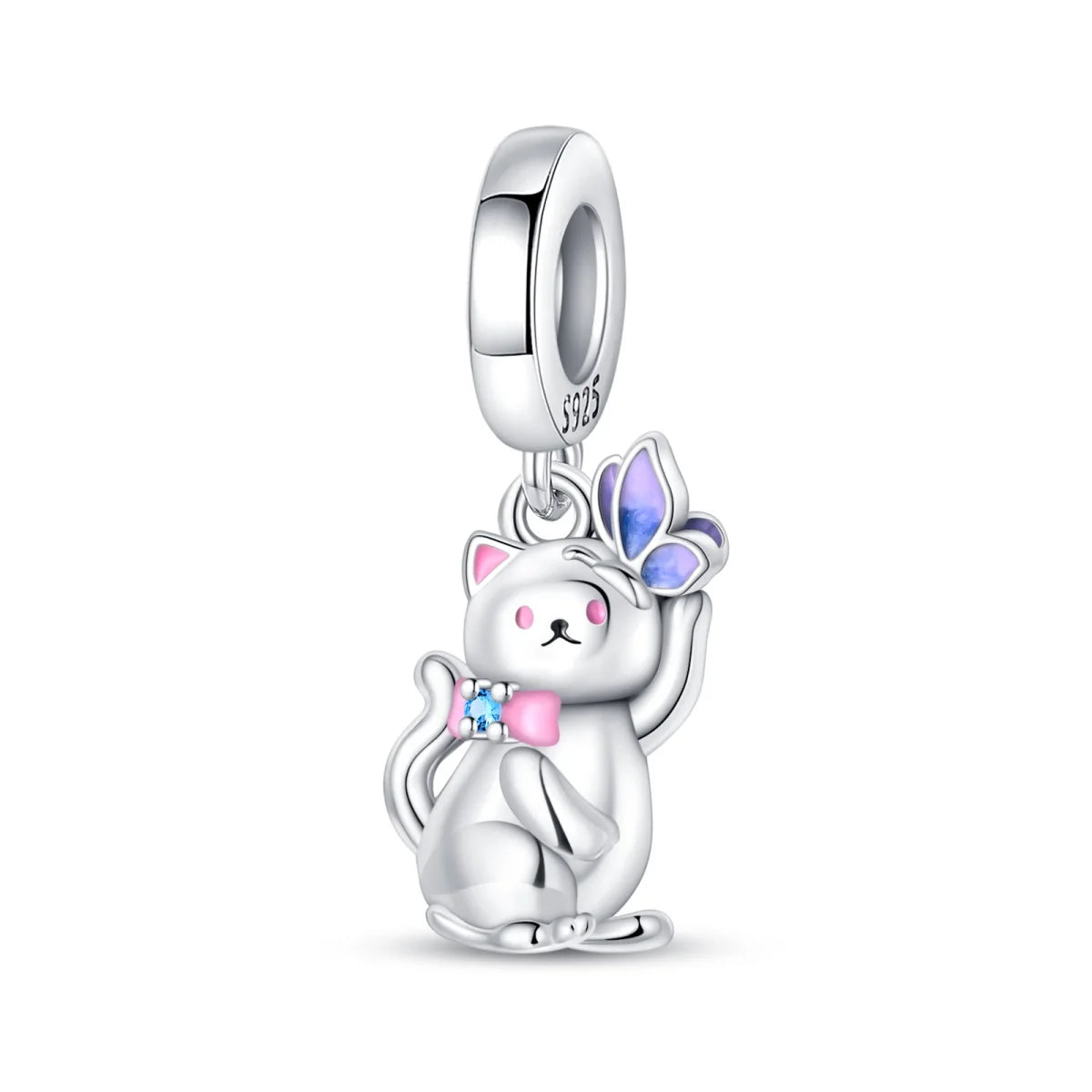Romantic Pink 925 Silver Charm Bead - Top-Rated DIY Jewelry for 3mm Bracelets