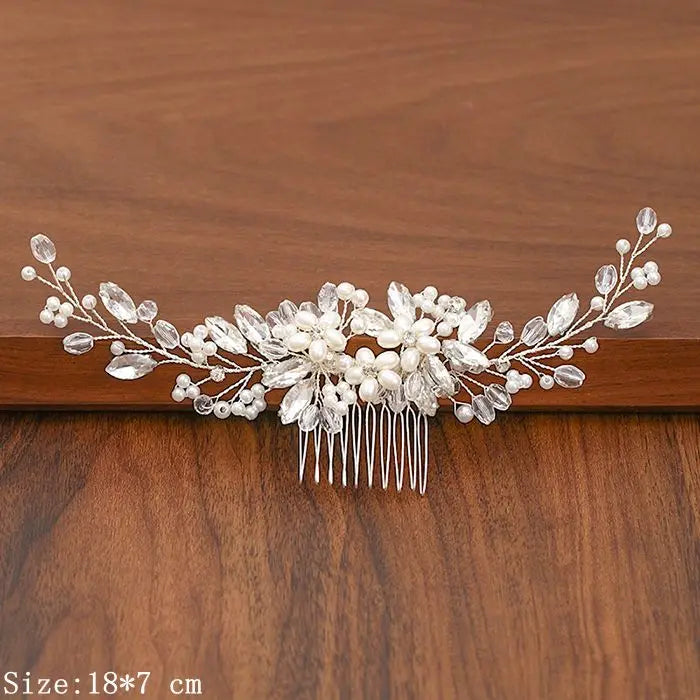Silver Pearl Rhinestone Bridal Hair Combs - Top-Rated Wedding Hair Accessories for Women