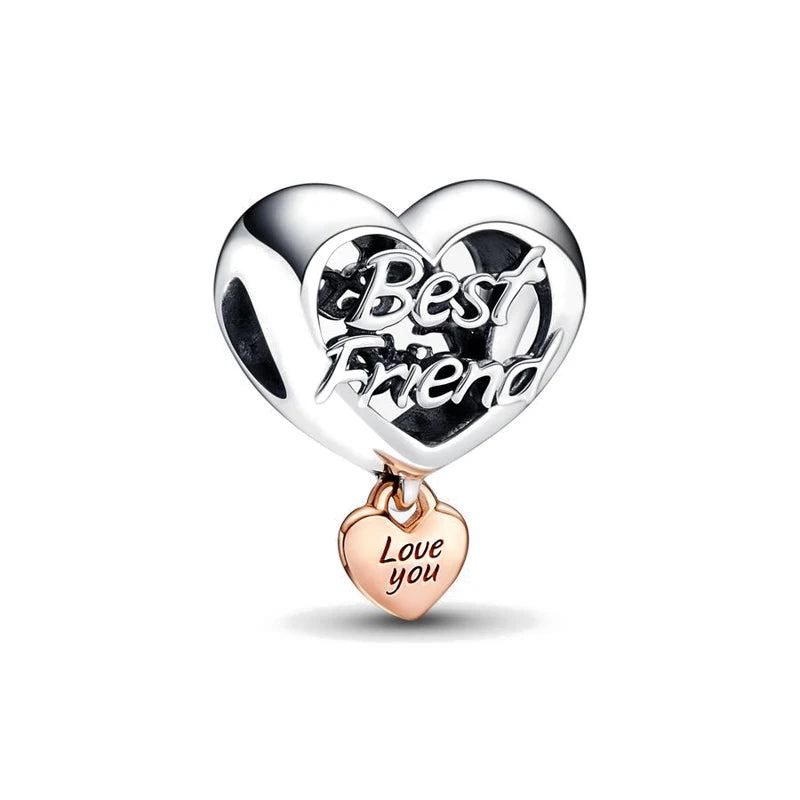 Snowflake Family Cat Mom Dangle Pendant - Top-Rated 925 Sterling Silver Jewelry for Bracelets