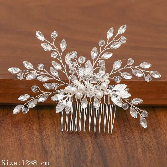 Silver Pearl Rhinestone Bridal Hair Combs - Top-Rated Wedding Hair Accessories for Women