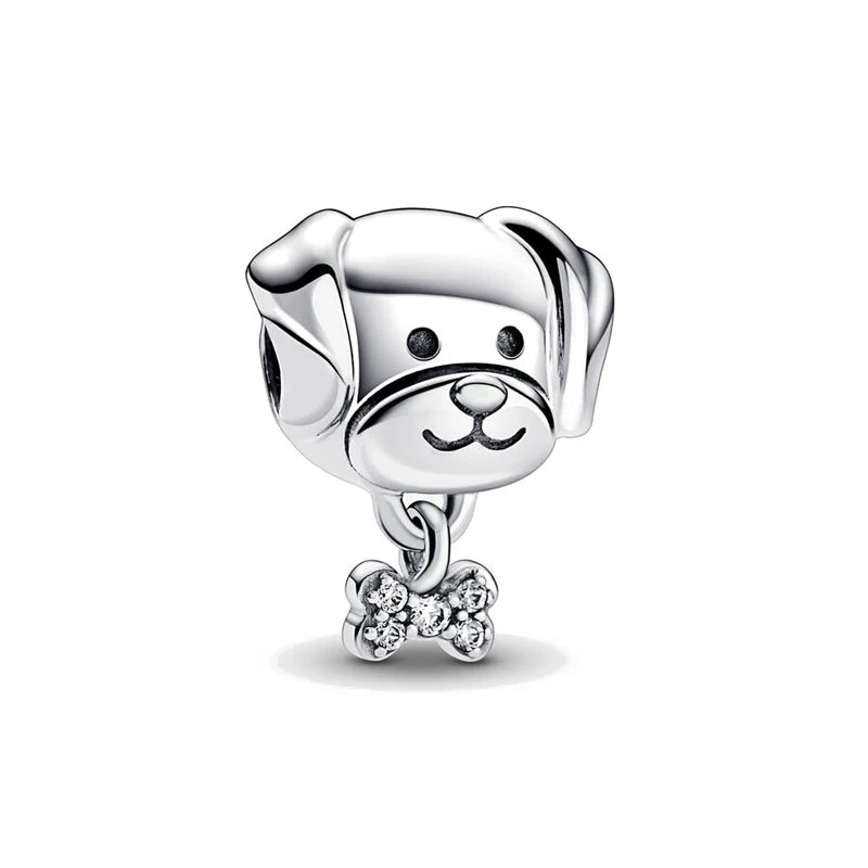 Snowflake Family Cat Mom Dangle Pendant - Top-Rated 925 Sterling Silver Jewelry for Bracelets