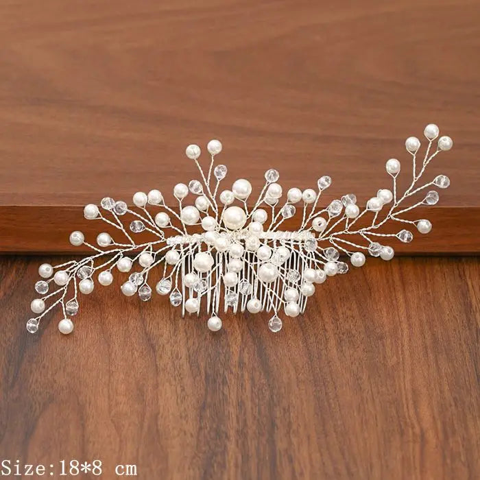 Silver Pearl Rhinestone Bridal Hair Combs - Top-Rated Wedding Hair Accessories for Women