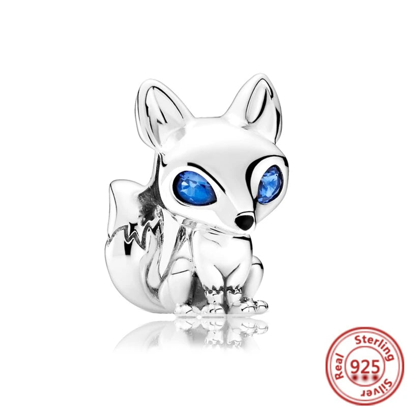 925 Silver Animal Charms: Adorable Cat, Dog, Elephant, Unicorn & Bird Pendants for DIY Bracelets