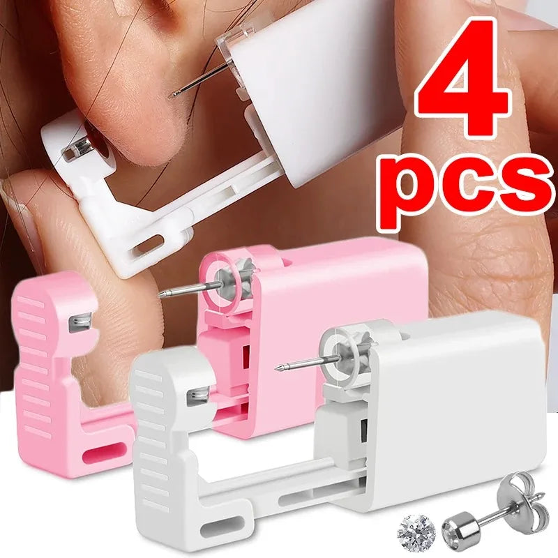 1-4 Pcs Top-Rated Disposable Ear Piercing Tool Set - Safe, Painless & User-Friendly